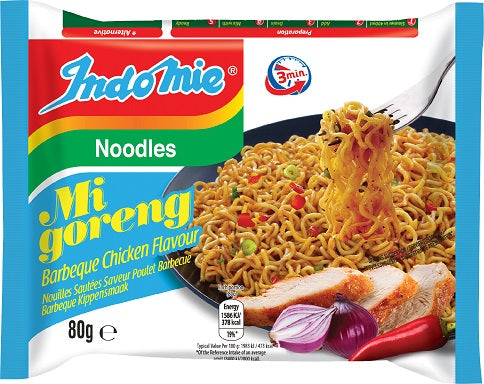 IndoMie Snabbnudlar Mi Goreng (BBQ Chicken) (80g