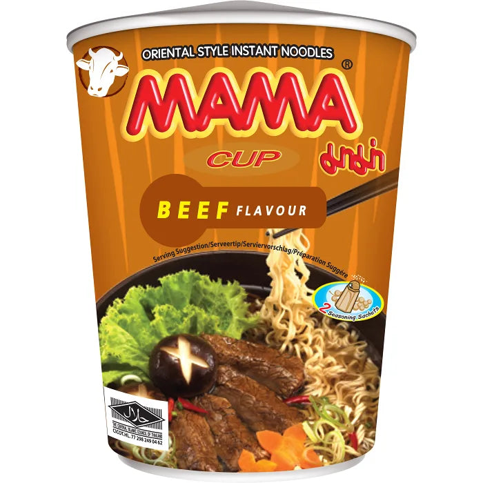 Mama Snabbnudlar Biff 70g CUP