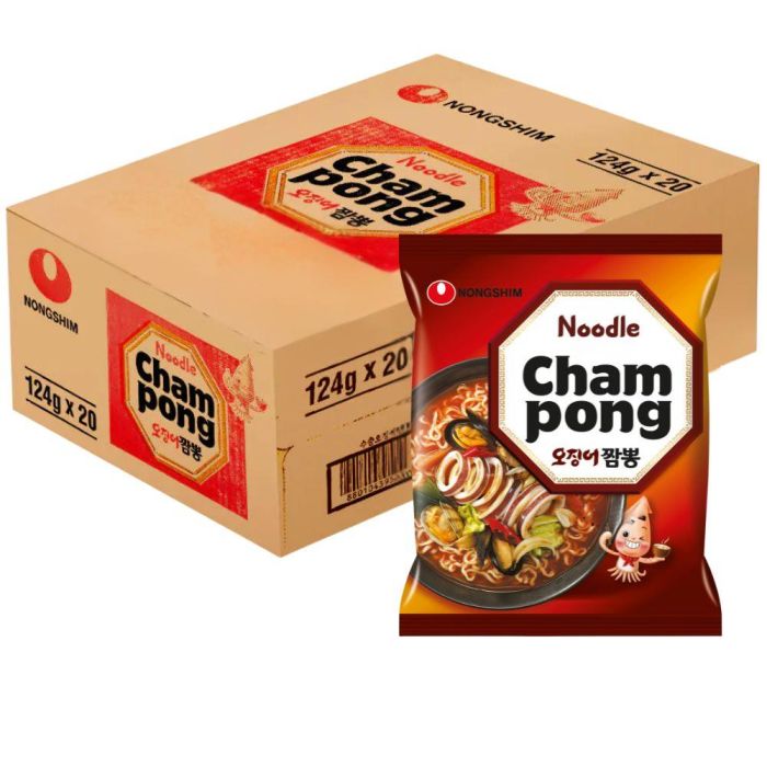Nongshim Snabbnudlar Champong Nudlar 124g